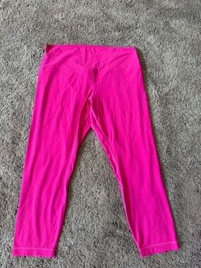 Lululemon Align High Rise Crop 23” Hot Pink (color is Passionate) Leggings